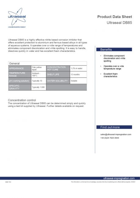 Ultraseal DB85 Datasheet