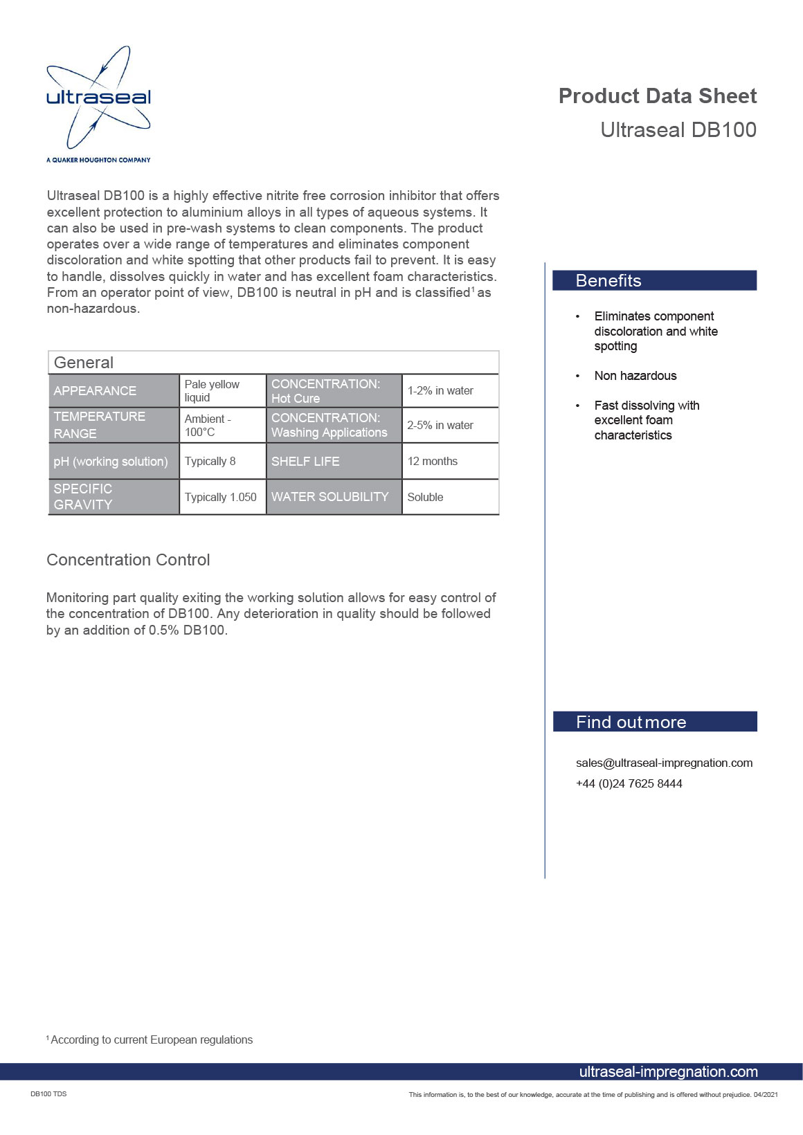 Datenblatt für DB100 - whitepaper cover