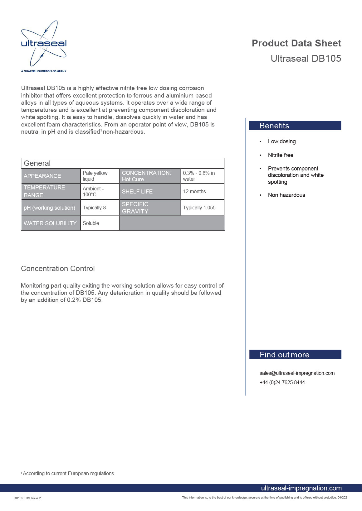 Datenblatt für DB105 - whitepaper cover