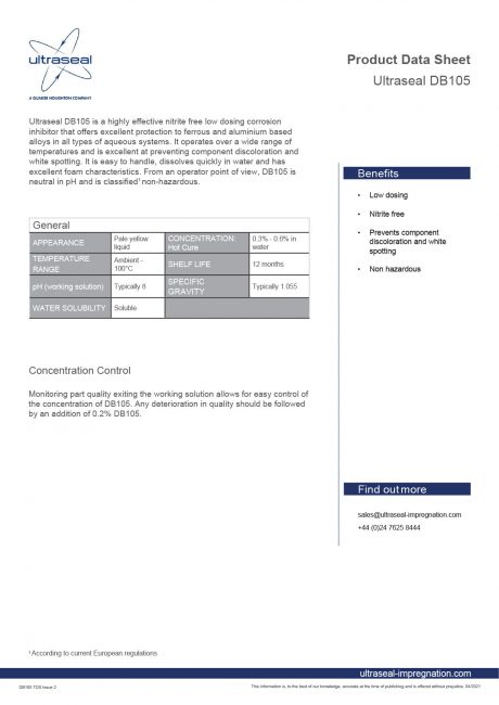 Ultraseal DB105 Datasheet